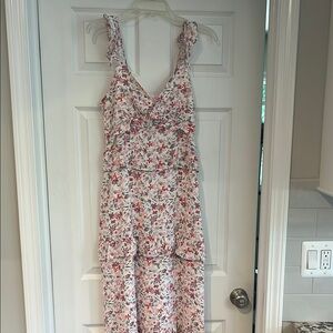 NWOT Pink Lily Floral Maxi Dress